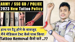 टैटूTattooके बारे में पूरी जानकारी  Indian Army  Paramilitary Force  2023 New Tattoo Policy [upl. by Anin877]