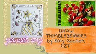 Thimbleberries Summer Bees  Drawing DIY [upl. by Kcirdef781]