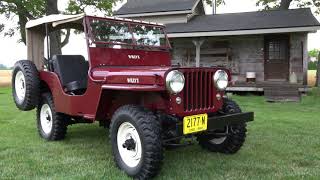 Restored Jeep 1948 Willys CJ2A [upl. by Koval]