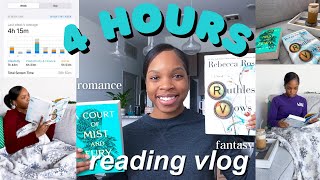 swapping my phone screen time with reading for a week 📲📚  READING VLOG [upl. by Norvin429]