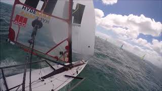 ACO Musto Skiff Worlds 2018 Blairgowrie Race 10 [upl. by Halvaard943]