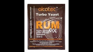 Самогон из варенья Спиртовые дрожжи Alcotec Rum Turbo с глюкоамилазой 73 г [upl. by Valenba643]