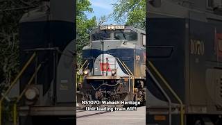 Wabash Heritage Unit in the Lead norfolksouthern train heritageunit [upl. by Ernestus99]