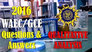 2024 WAEC Chemistry Practical  Qualitative Analysis FOR TEACHERS [upl. by Siuqram]