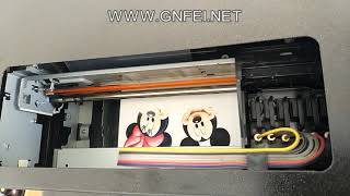 GNFEI Cheapest A4 TSHIRT Printer DTG Direct to Garment Printer Textile Printer [upl. by Eelyak566]