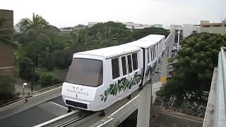 Pearlridge Monorail Skycab from Uptown to Downtown Aiea Oahu Hawaii [upl. by Areic]