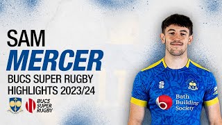 Sam Mercer  University of Bath 1st XV  BUCS Super Rugby Highlights 202324 [upl. by Beach]