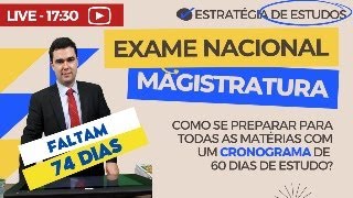 ESTRATÉGIA DE ESTUDOS para o ENAM  Exame Nacional da Magistratura [upl. by Hut]