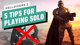 Helldivers 2 5 Tips for Playing Solo  Best Stratagems Weapons and Armor [upl. by Luby530]