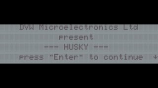 DVW Microelectronics Husky 1981 BASIC Test [upl. by Oiramrej]