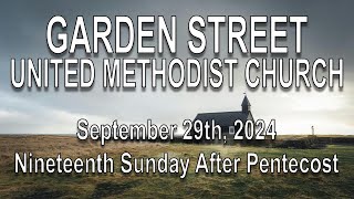 September 29th Worship Service  Garden St United Methodist Church [upl. by Ced109]