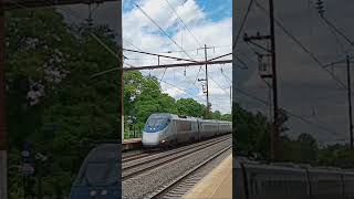 Amtrak Acela Express Train 2251 passing by Odenton Station [upl. by Lleunamme745]