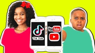 TRY NOT TO LAUGH At TikTok vs YouTube EPIC RAP  Onyx Kids [upl. by Ynnaj551]