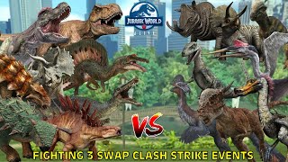 Fighting 3 Swap Clash Strike Events  Jurassic World Alive [upl. by Serene]