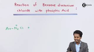 Reaction of Benzene Diazonium Chloride With Phosphinic Acid [upl. by Keene]