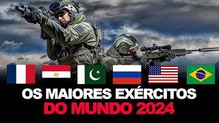 OS EXÉRCITOS MAIS PODEROSOS DO MUNDO EM 2024 [upl. by Assilac]