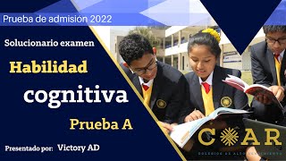 SOLUCIONARIO EXAMEN A COAR 2022 EXAMEN COAR RESUELTO [upl. by Nolaf]