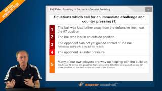 Soccer Tactics Pressing in Soccer 4 Counter Pressing  Situations [upl. by Iow]