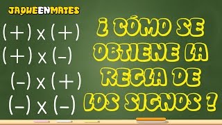 ¿Cómo se obtiene la regla de los signos [upl. by Evers]