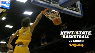 Kent State Mens Basketball vs Akron 011924  Highlights [upl. by Rickie828]