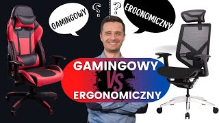 Fotel gamingowy czy ergonomiczny co wybrać❓TOP 9 różnic który musisz wiedzieć przed kupnem fotela [upl. by Thoer76]