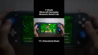 1 minute Minecraft Nintendo Switch Lite Gameplay [upl. by Ire622]