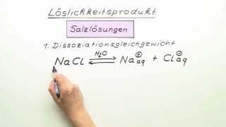 Löslichkeitsprodukt  Chemie  Allgemeine und anorganische Chemie [upl. by Folger]