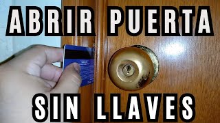 2 Maneras para abrir Puertas de Casa SIN LLAVES [upl. by Lisette]