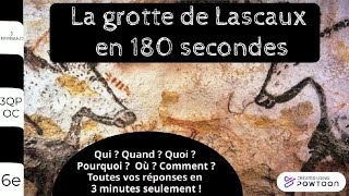 La grotte de Lascaux en 180 secondes [upl. by Ardnuahc]