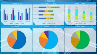 How to Create Most Beautiful Reporting Dashboard MICROSOFT POWERPOINT 365 TUTORIAL [upl. by Letizia]