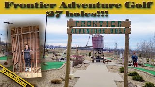 Frontier Adventure Golf  HUGE 27hole outdoor puttputt mini golf course in Grayville IL [upl. by Berg644]