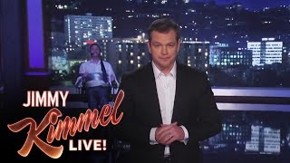 Matt Damon Takes Over Jimmy Kimmel Live [upl. by Euqinimod]