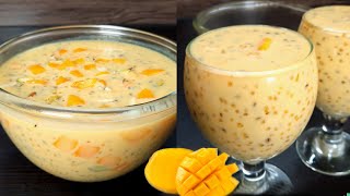 MANGO SAGO DESSERT RECIPE  REFRESHING SUMMER DRINK RECIPE  MANGO SAGO DRINK  TAPIOCA DRINK [upl. by Ulda219]