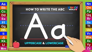 Learning How to Write the English Alphabet Uppercase and Lowercase Letters [upl. by Aitsirt]