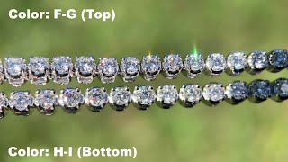 Does Diamond Color Matter In Tennis Bracelets [upl. by Pascale434]