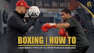 Boxing  How To  3 Different Types of Counter Punches in Boxing [upl. by Modeste]