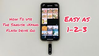 How To Use The Sandisk iXpand Flash Drive Go On The IPhone My First Time Using This Too [upl. by Rea75]