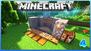 String Farm in 121  Lets Play Minecraft 121  Episode 4 [upl. by Nunnery296]