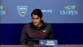 2011 US Open Press Conferences Roger Federer Third Round [upl. by Aronal]