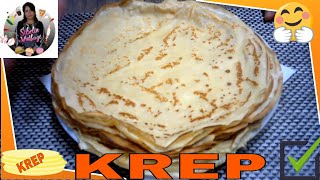 KREP CREPE TARİFİ 100 tam tarif ✅ FRANSIZ USULÜ KREP YAPIMI [upl. by Anelrad]