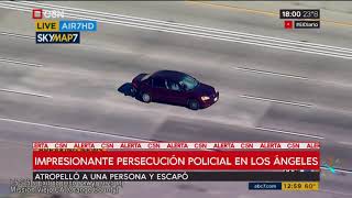 Impresionante persecución policial en Los Ángeles [upl. by Nade]