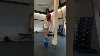 Staggered Stance Internal Knee Push Kettlebell RDL [upl. by Nylodam]