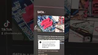 NVMe vs SATA  Comment Reply pcbuilding pc pcs [upl. by Elicec28]