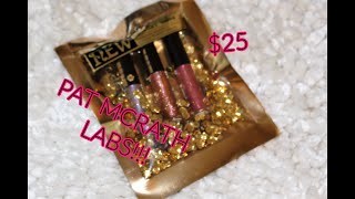 PAT MCGRATH LABS Mini OpuLUST Lip Gloss Trio REVIEW  TRY ON [upl. by Ardeth]