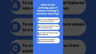 What is the primary goal of feature scaling in machine learning [upl. by Horton]