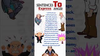 Sentences To Express 😡Anger shorts [upl. by Spear]