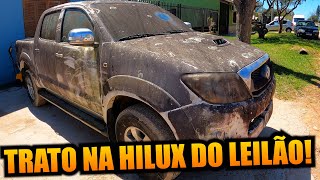 TRATO NA HILUX DO LEILÃO MAIS DE 10 ANOS PARADA [upl. by Anilrahc294]