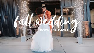 Wedding Photography Behind the Scenes  Full Wedding Day  Free Wedding Photography Course [upl. by Enelyk]