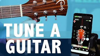 How To Tune A Guitar with a FREE APP [upl. by Belldame400]