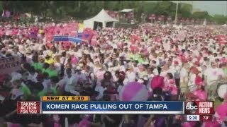 Susan G Komen Foundation cancels breast cancer 3day walk events in major cities including Tampa [upl. by Ulphia]